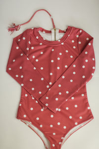 The Girl's Rash Guard NEW! - Red Dot