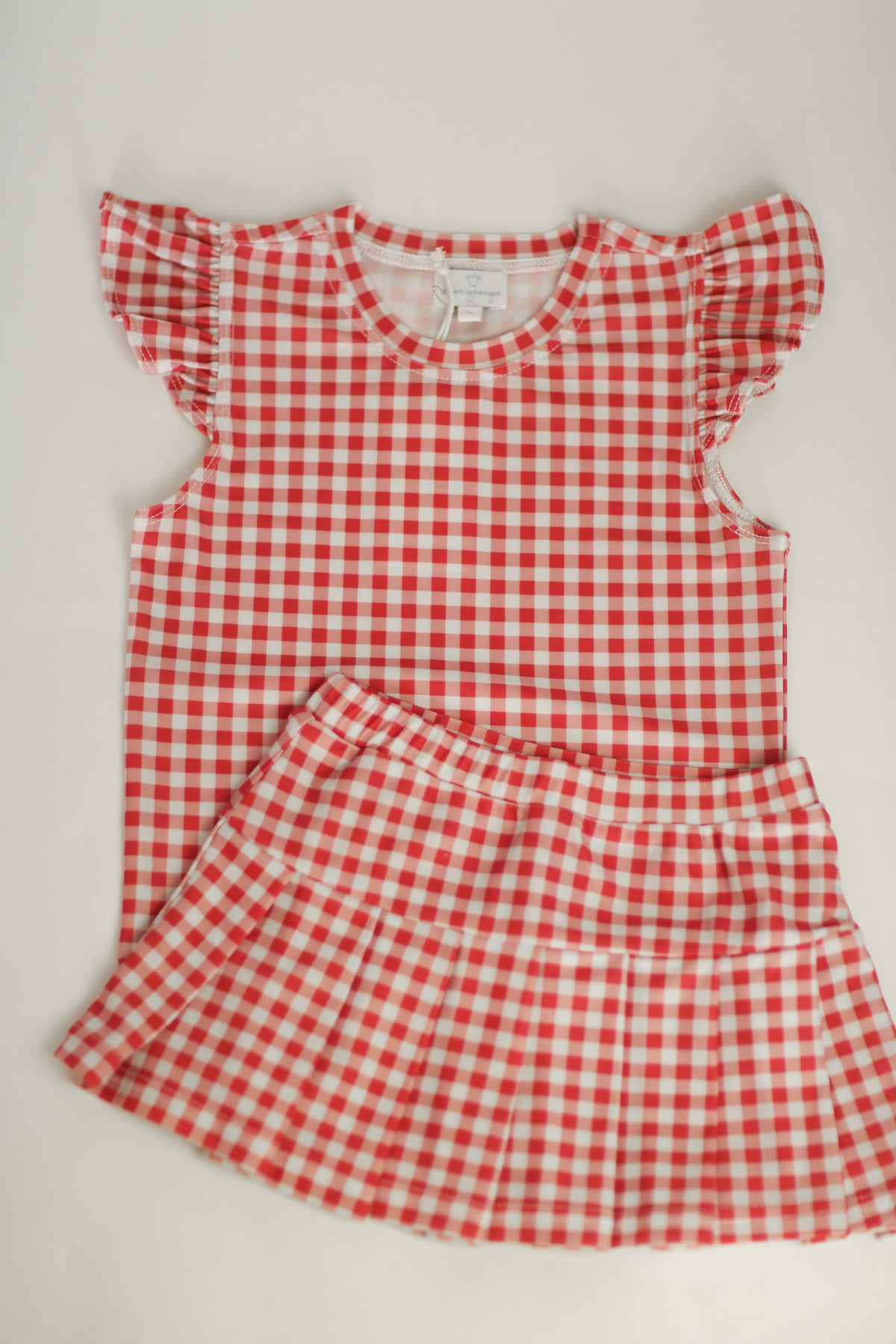 Tennis Set - red gingham