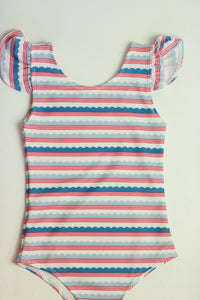 The One Piece Bather - scallop lines