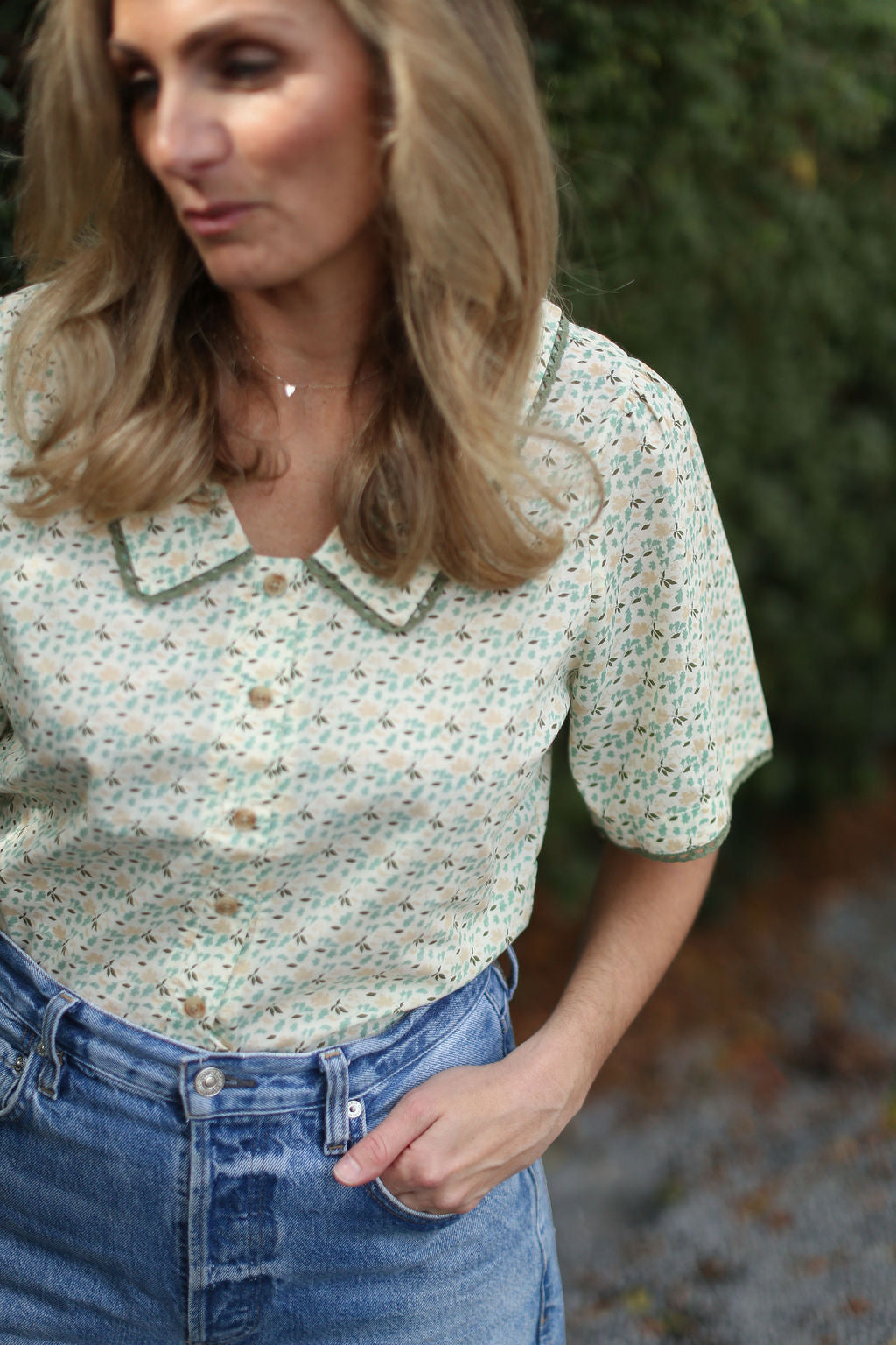Diana Shirt - multicolor leaves