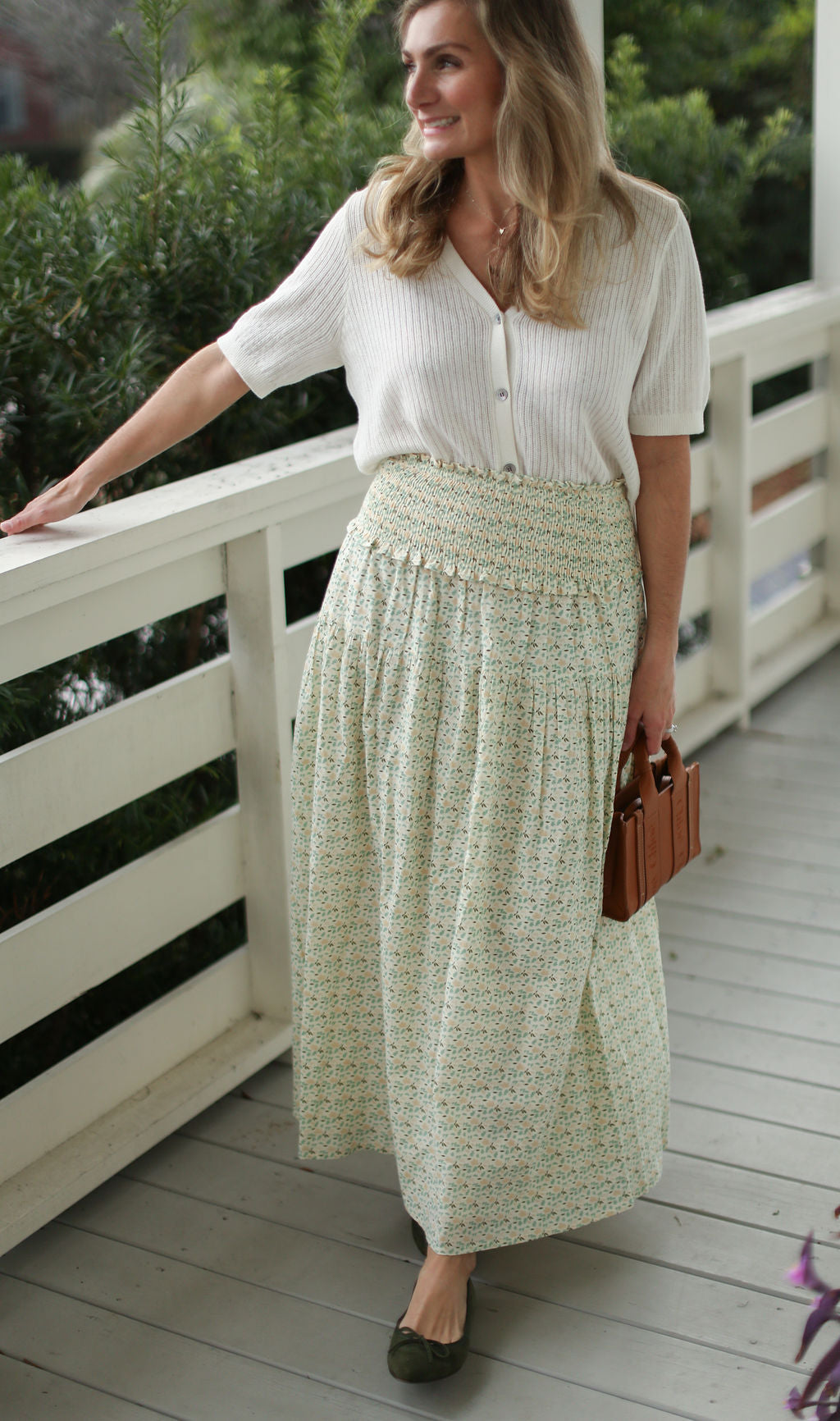 Cooper Skirt - multicolor leaves