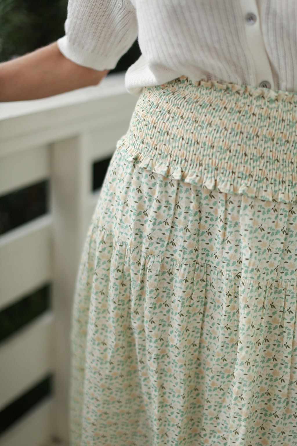 Cooper Skirt - multicolor leaves