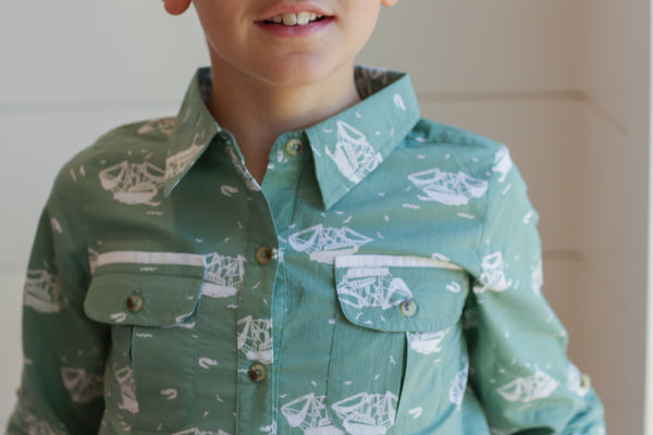 The Sea Shirt - Long Sleeve - Shrimp Boats