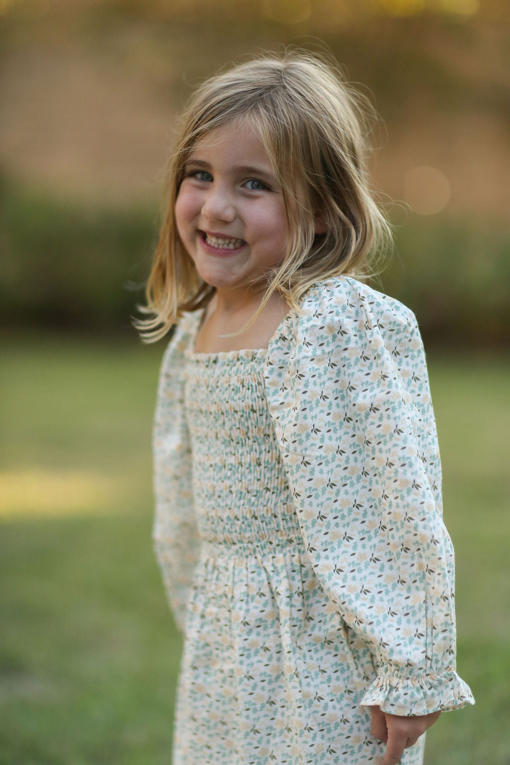 Alice Dress - Multi Color Petite Leaves