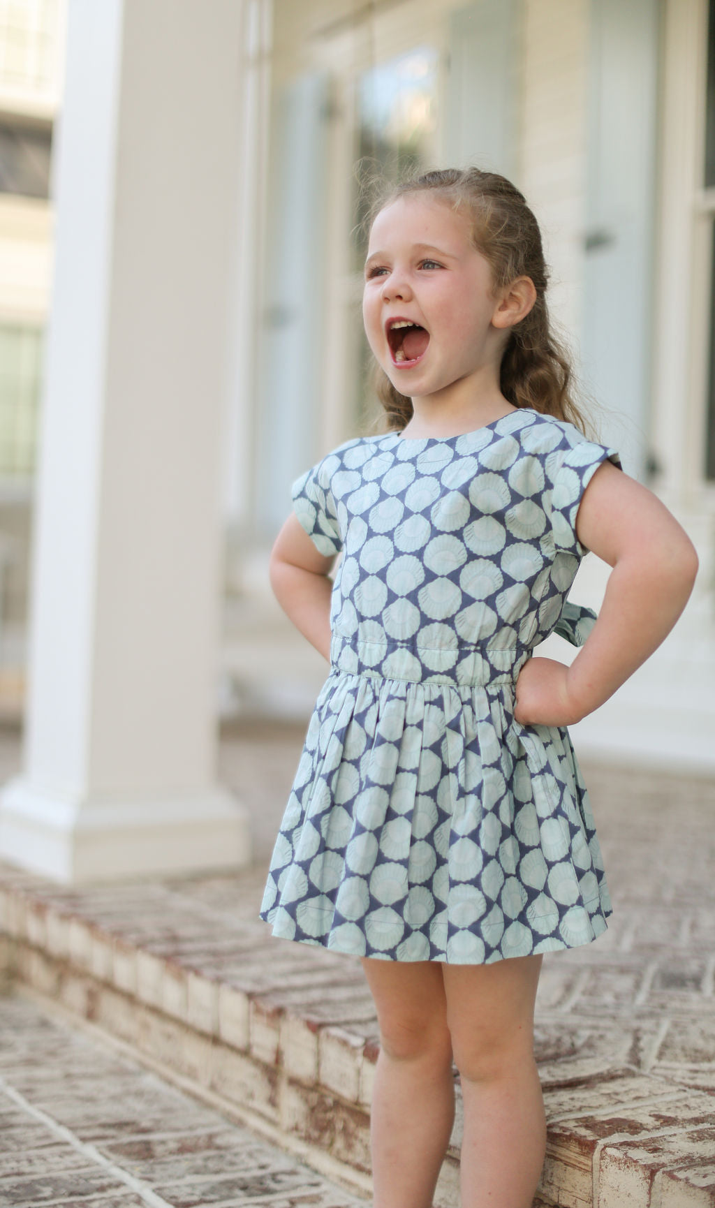 The Bow Back Dress - Scallop