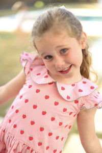 The Collared Capers Dress - Strawberries