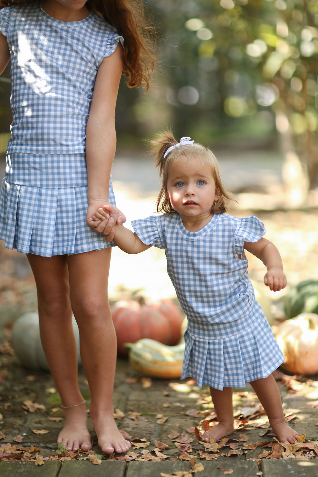 Tennis Set - Gingham - Blue