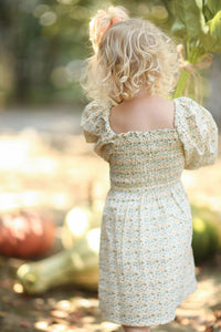 Alice Dress - Multi Color Petite Leaves