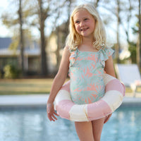 The Ruffle Back Bather - Palm Frond