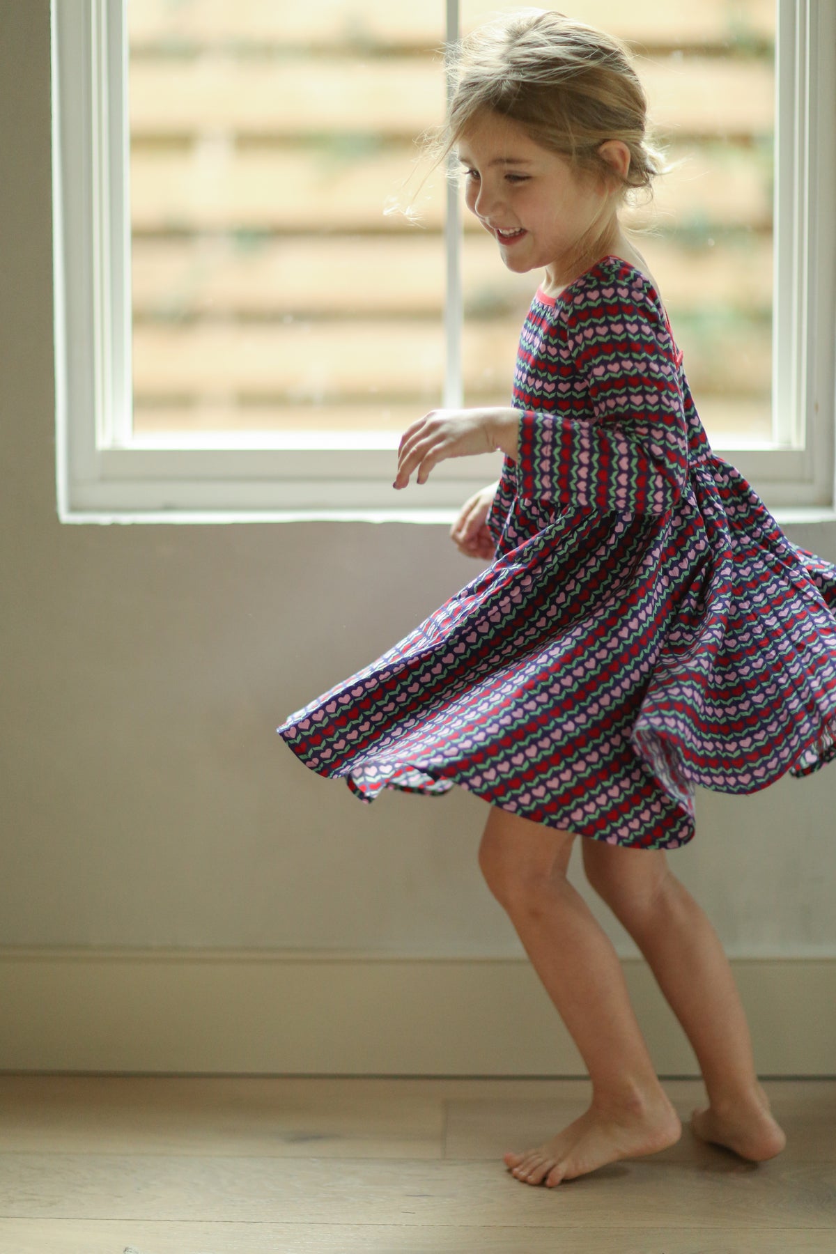 (pre-order) Flutter Dress - Blooming Hearts