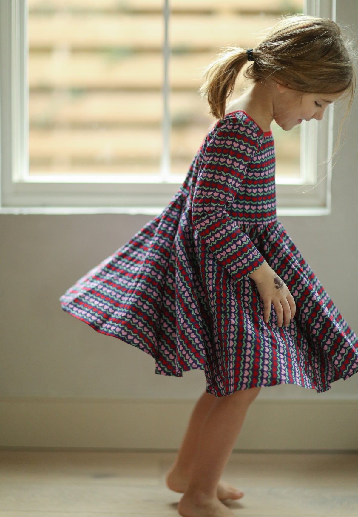 (pre-order) Flutter Dress - Blooming Hearts