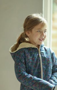 (pre-order) Fuzzy Jacket - flowers