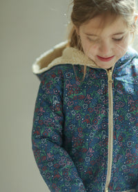 (pre-order) Fuzzy Jacket - flowers