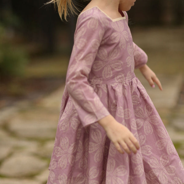 Flutter Dress - Sand Dollar - Purple