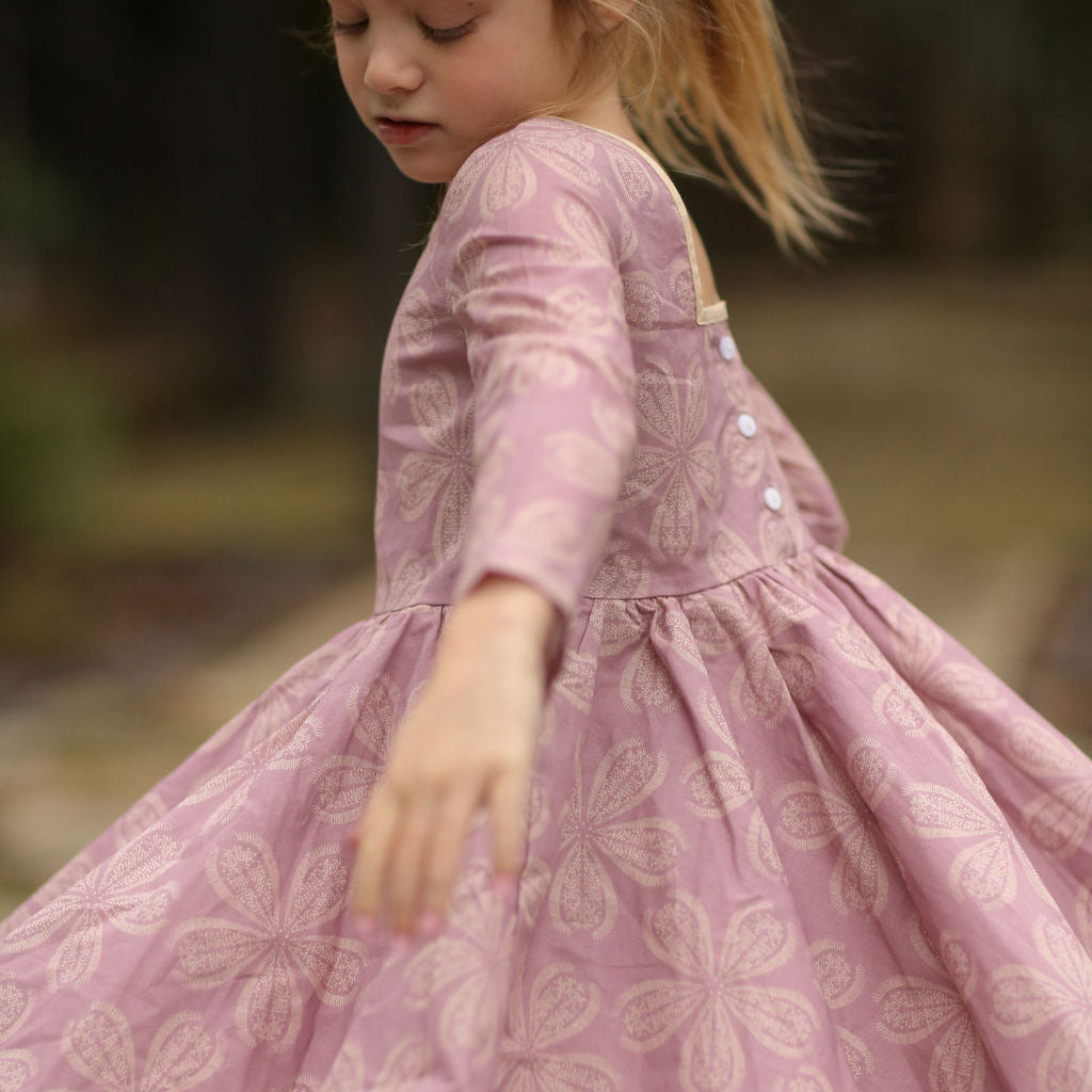 Flutter Dress - Sand Dollar - Purple