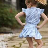 Tennis Set - Gingham - Blue