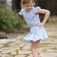 Tennis Set - Gingham - Blue