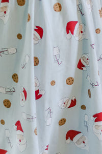 Kid's Nightgown - Milk + Cookie Santa