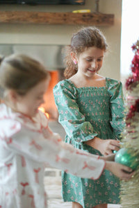 Alice Dress - Winter Flower - Green