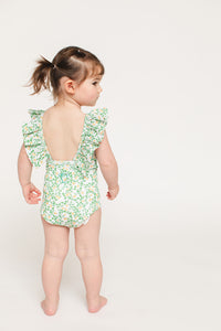 The Ruffle Back Bather - Citrus