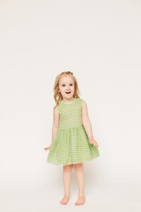 The Sully Dress - Green Gingham