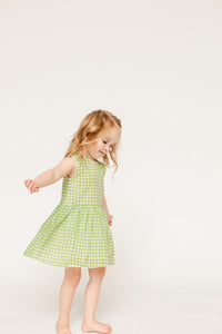 The Sully Dress - Green Gingham