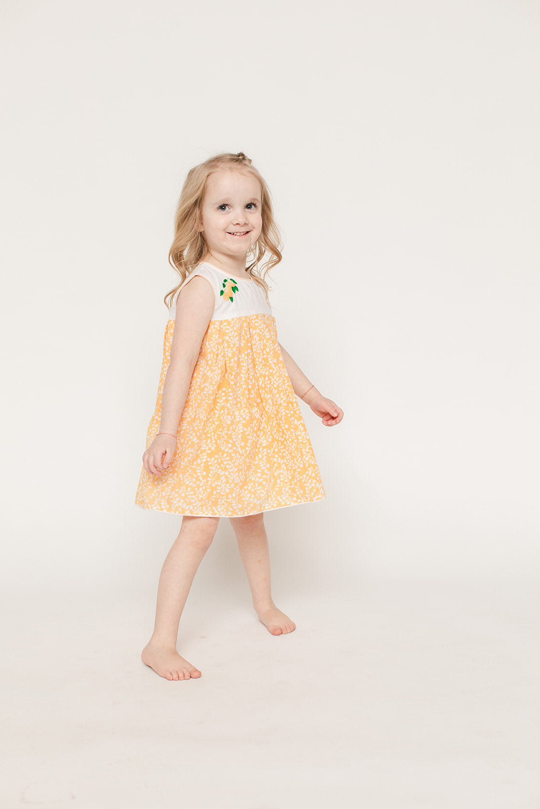 The Folly Dress - Orange Citrus Silhouette