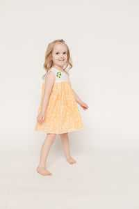 The Folly Dress - Orange Citrus Silhouette