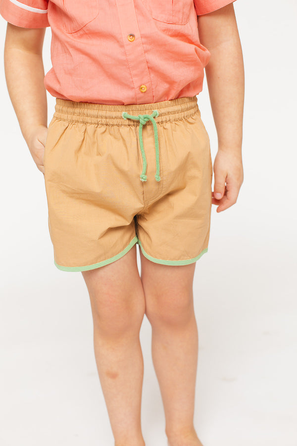 The Pop On Short - Tan