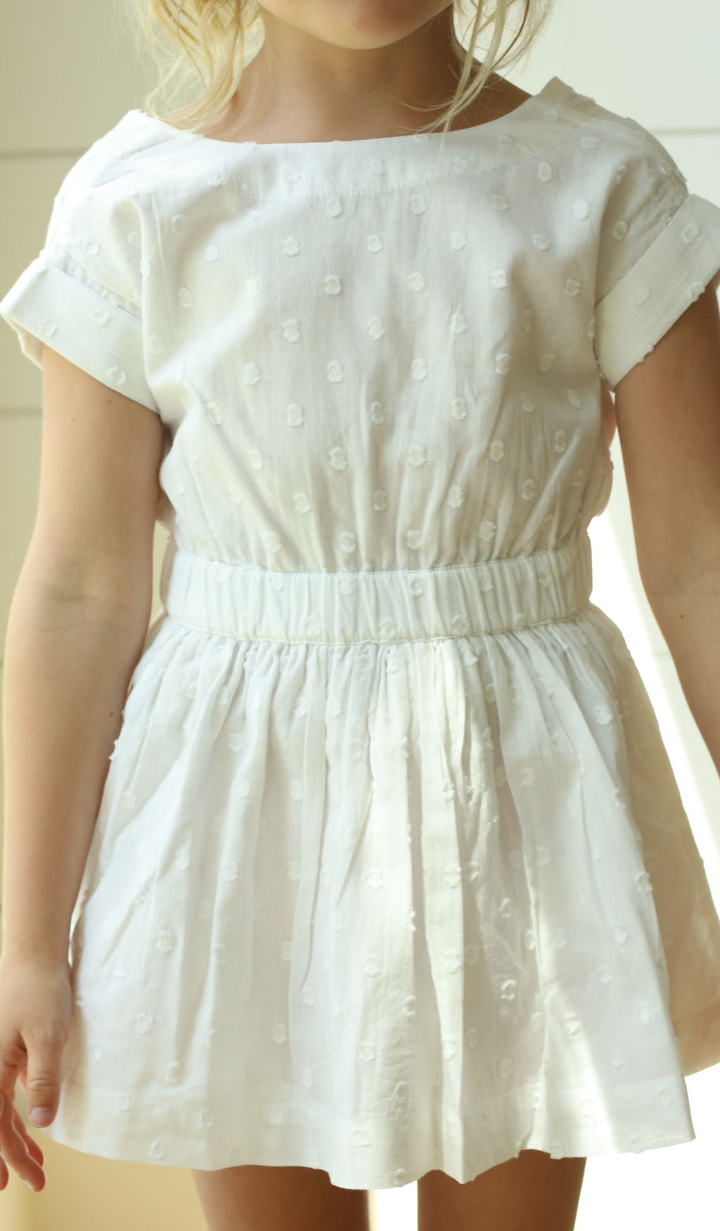 The Bow Back Dress - Swiss Dot