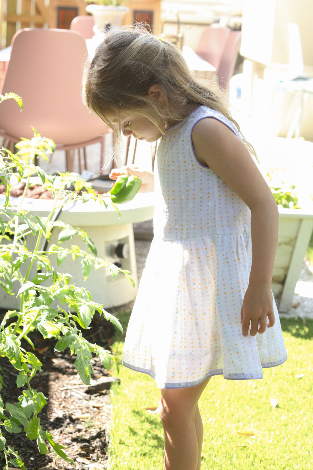 The Sully Dress - Swiss Dot - Hearts
