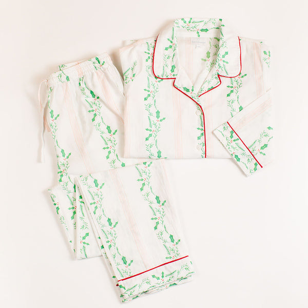 Kid's Pajama - Mistletoe Stripe