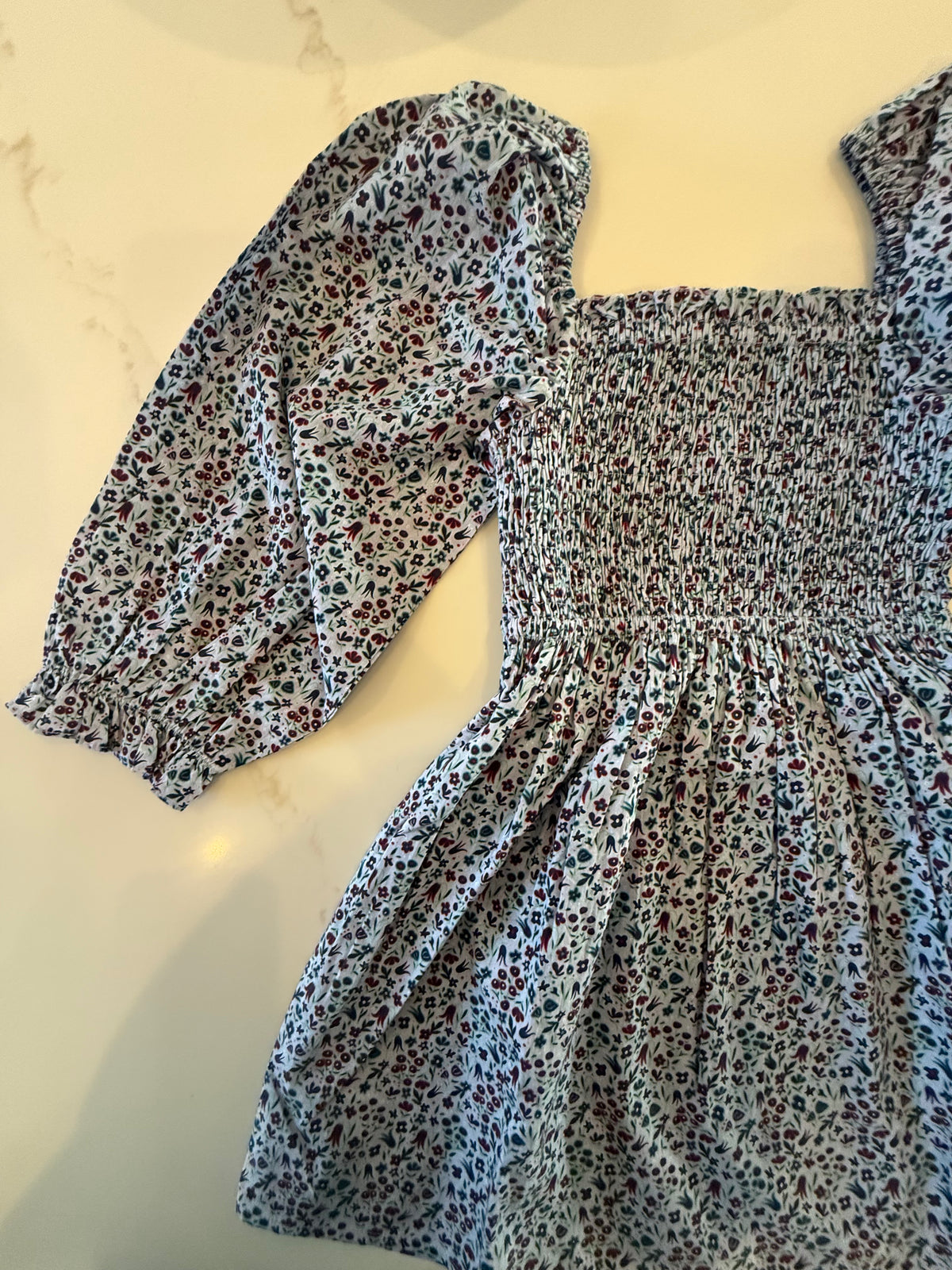 (pre-order) Alice Dress - Long Sleeve - Blue Floral