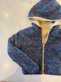 (pre-order) Fuzzy Jacket - flowers