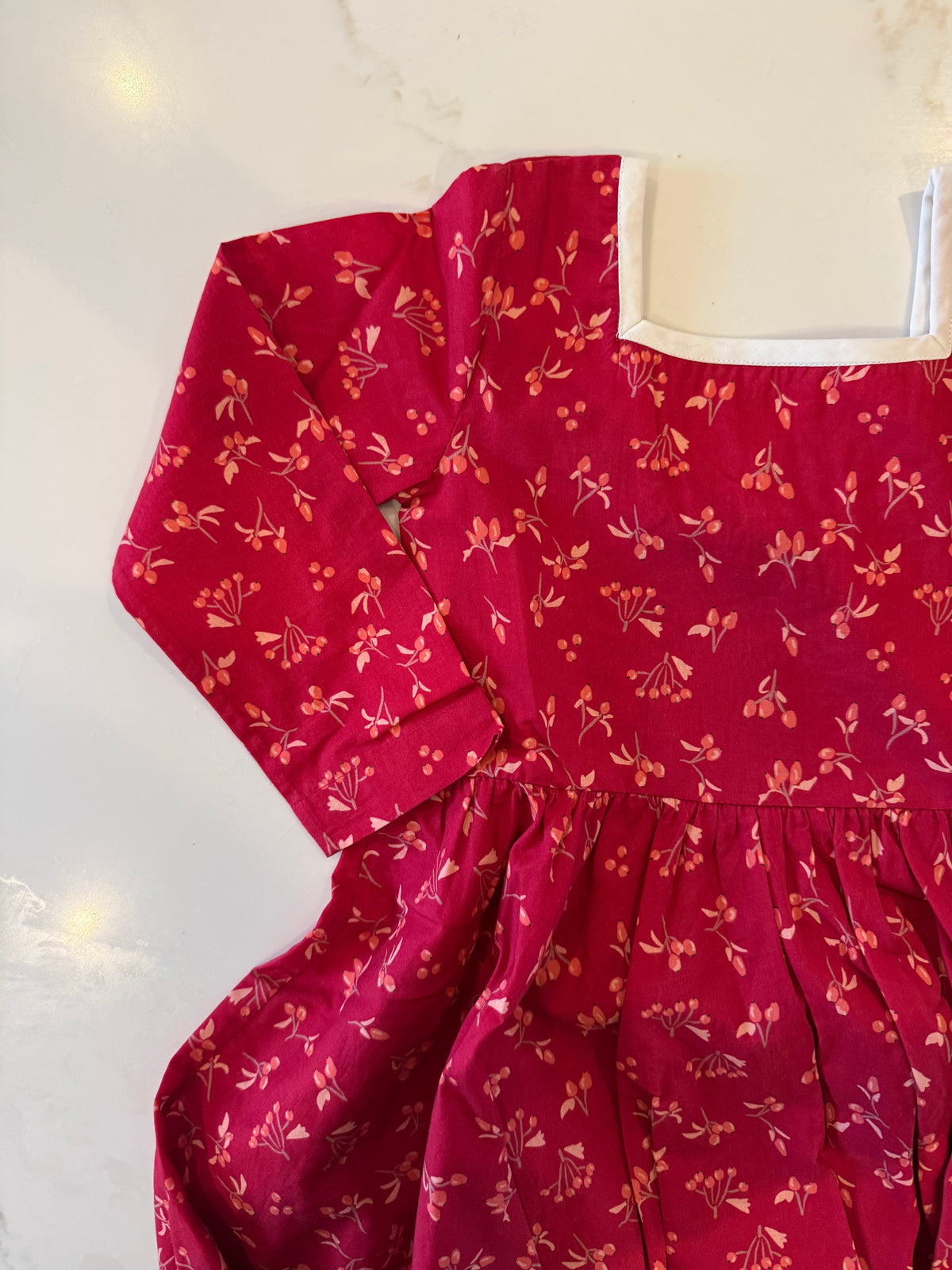 (pre-order) Flutter Dress - Winter Berry Red