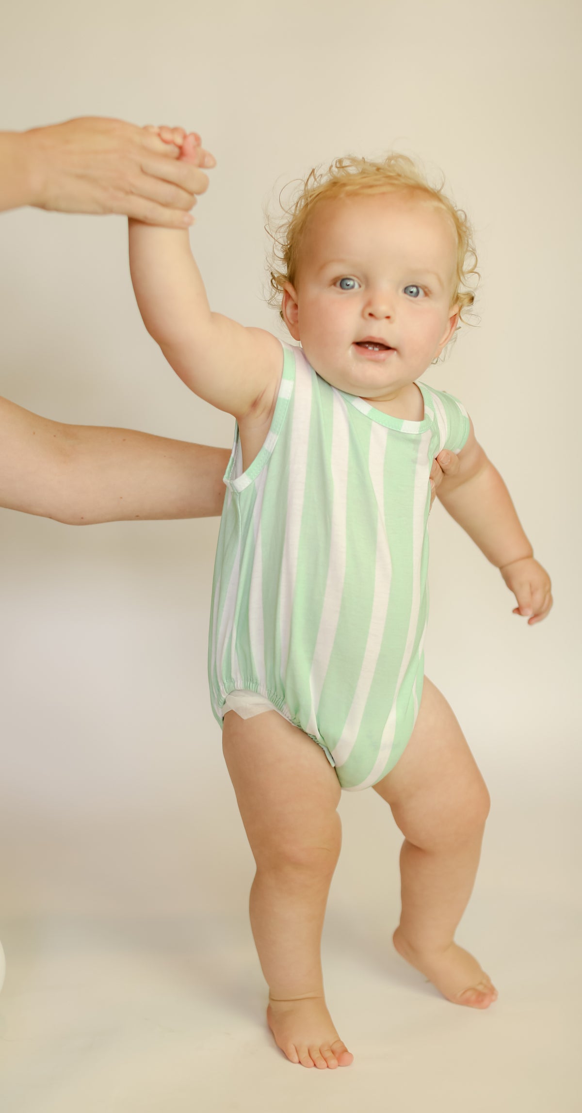 The Boy's Baby Bubble - Green Stripe
