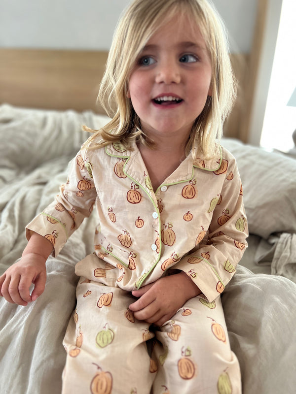 Kid's Classic Pajama Set - Heirloom Pumpkin