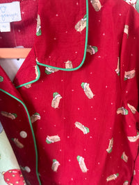 (pre-order) Kid's Classic Pajama Set - red hedgehog