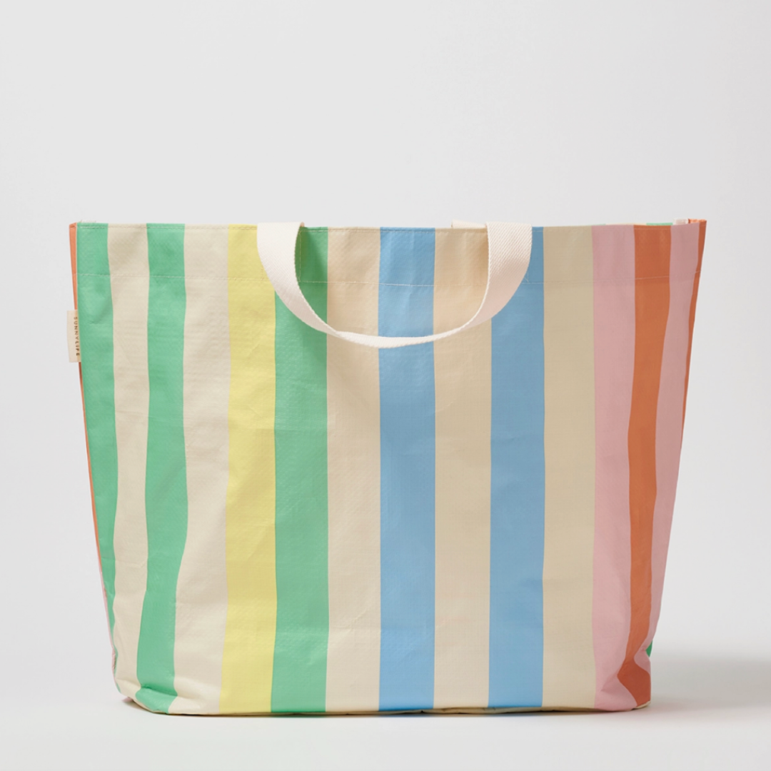 Striped Beach Bag