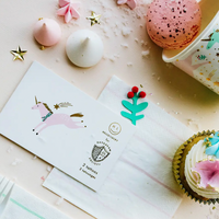 Magical Christmas Unicorn Temporary Tattoos