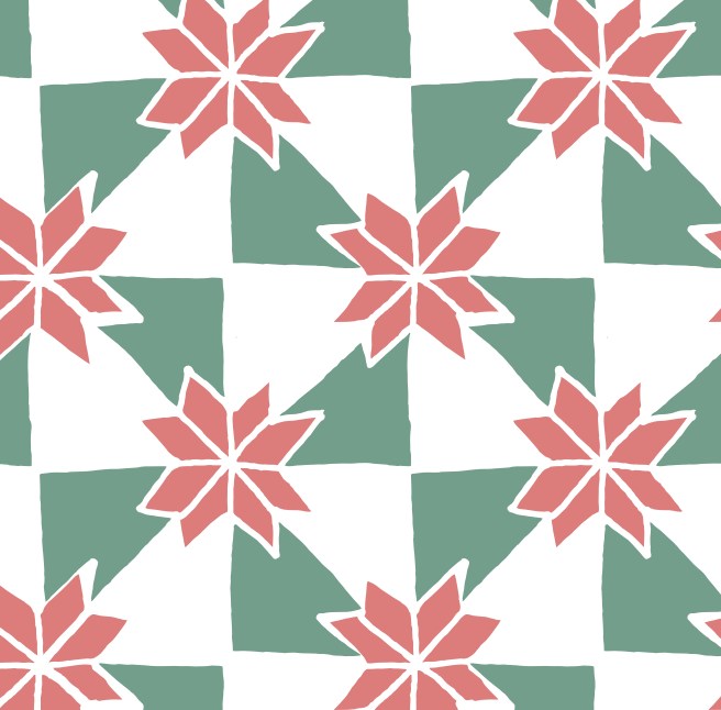 Women's Classic Pajama Set - Poinsettia