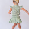 The Girl's Tennis Skirt and Top Set - Gingham