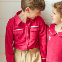 The Sea Shirt - Long Sleeve - Corduroy Berry