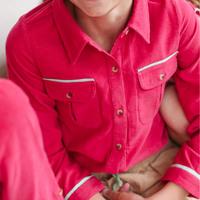 The Sea Shirt - Long Sleeve - Corduroy Berry