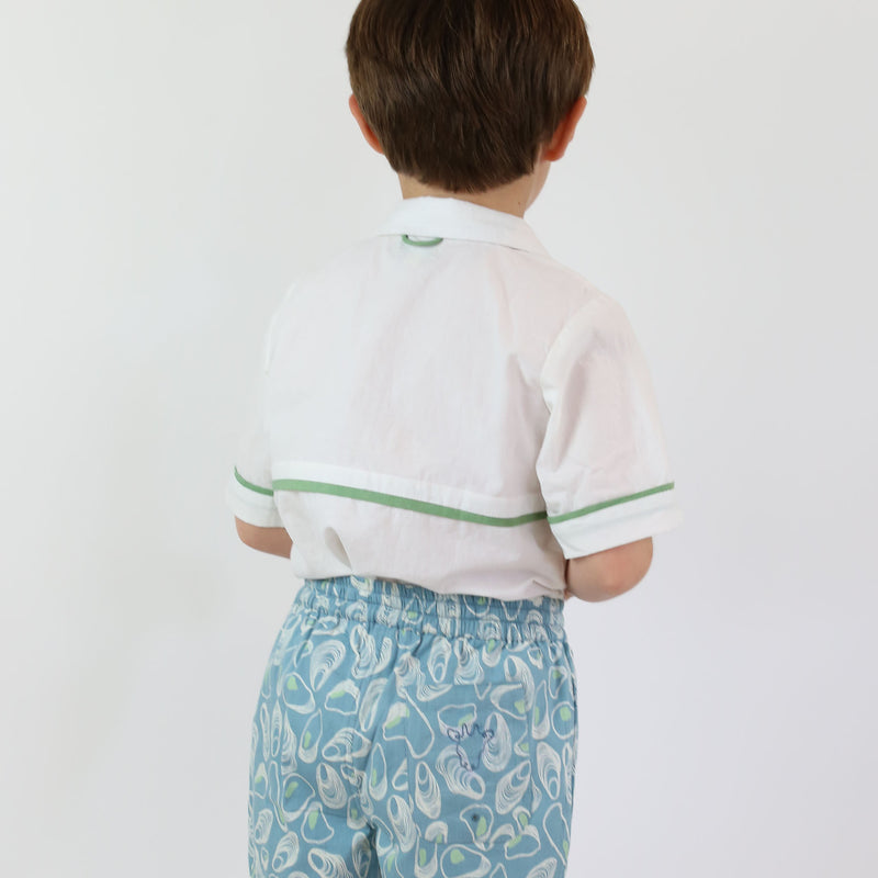 The Sea Shirt - Cloud with Grass Trim