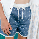 The Sea Short - Sunburst Inky Blue