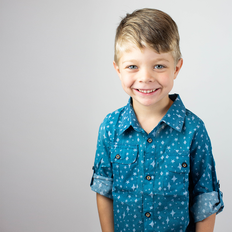 Button up in Star Blue