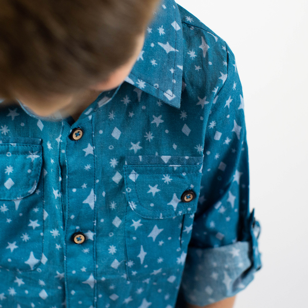 Button up in Star Blue