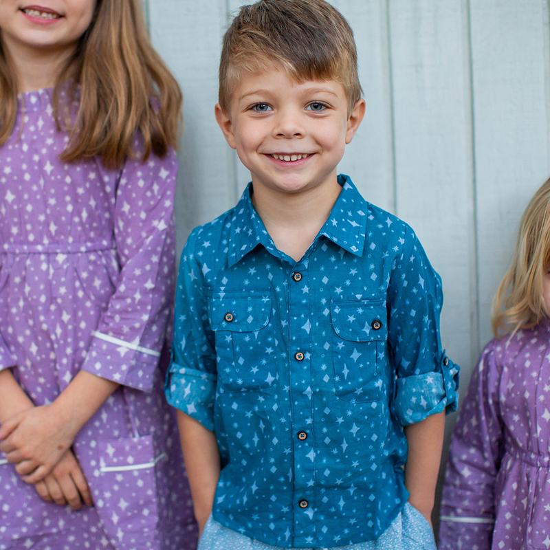 Button up in Star Blue