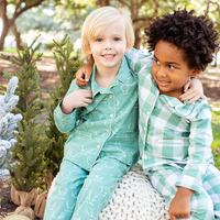 Kid's Reindeer Games Pajama in Wintergreen